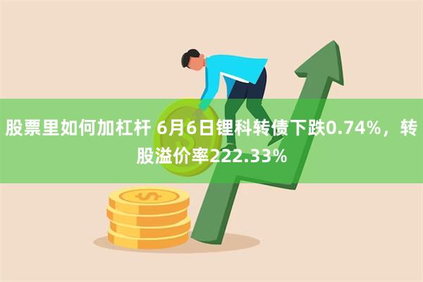 股票里如何加杠杆 6月6日锂科转债下跌0.74%，转股溢