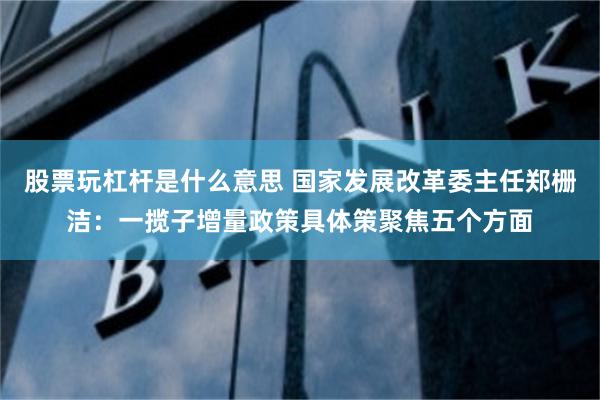 股票玩杠杆是什么意思 国家发展改革委主任郑栅洁：一揽子增